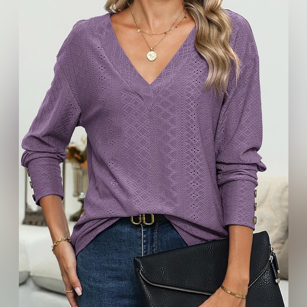 Purple Eyelet Dress